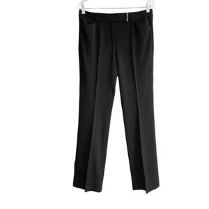 WHBM All Season Slim Boot Pants Dress Trousers Black Size 4